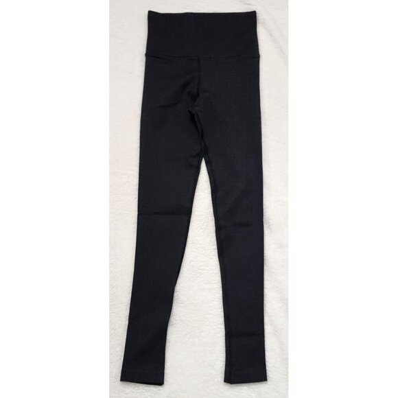 Athleta Aurora Seamless Black Ribbed Leggings XXS - Picture 4 of 7